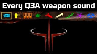 EVERY WEAPON SOUND EFFECTS in Quake 3 Arena | Q3A weapons SFX