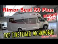 Rimor Seal 99 Plus Wohnmobil mit Face Face Sitzgruppe Einzelbetten Hubbett+Megapreis😊Unsere Roomtour