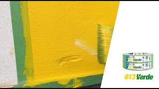613 Verde - Nastro Mascheratura Per Superfici Interne Ed Esterne. Adatto In Edilizia E Carrozzeria.