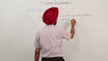 Free Best Topic l ICSE MATH XII l LINEAR PROGRAMMING l Defination LPP l L1340