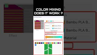 Bambu Studio NEW Feature: COLOR MIXING #bambulab  #3dprinting
