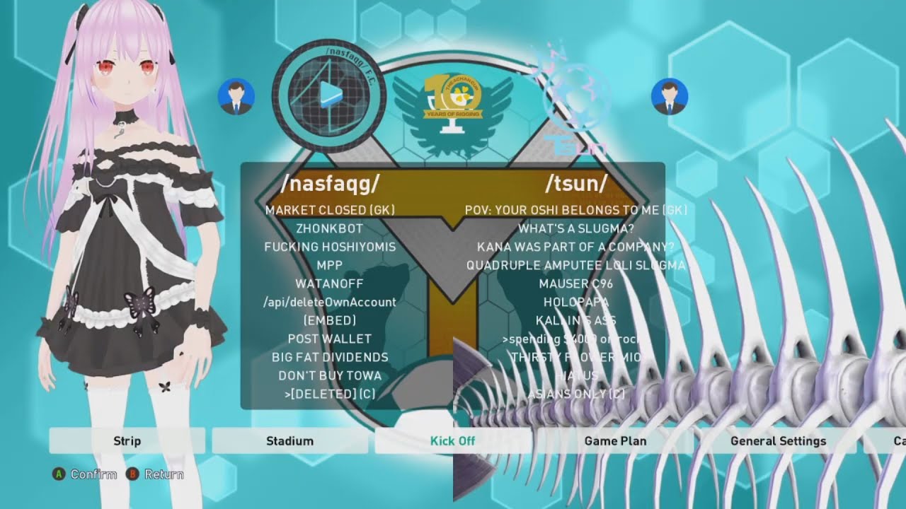 4chan Tournament Highlight - /vt/ League: /nasfaqg/ vs /tsun/ (Group B - 2 October 2021) - DAY 3