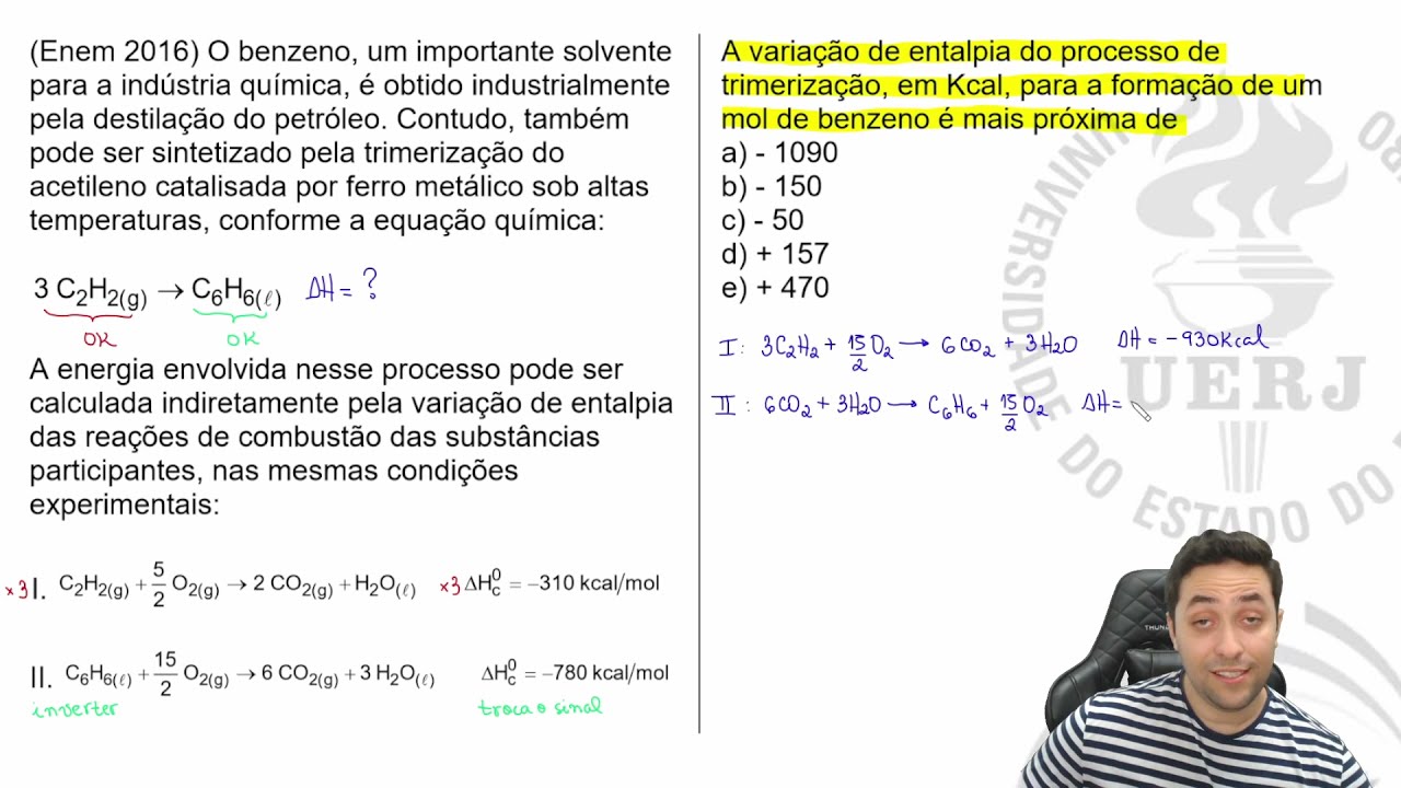 🔥 O benzeno, um importante solvente para a indústria química, é obtido ...