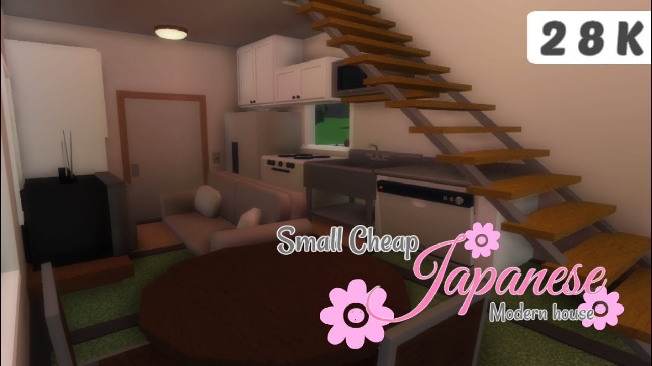 Bloxburg II Small Cheap Japanese Modern house YouTube