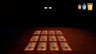 Jogo da memória Inscryption Low Budget feito em um site.