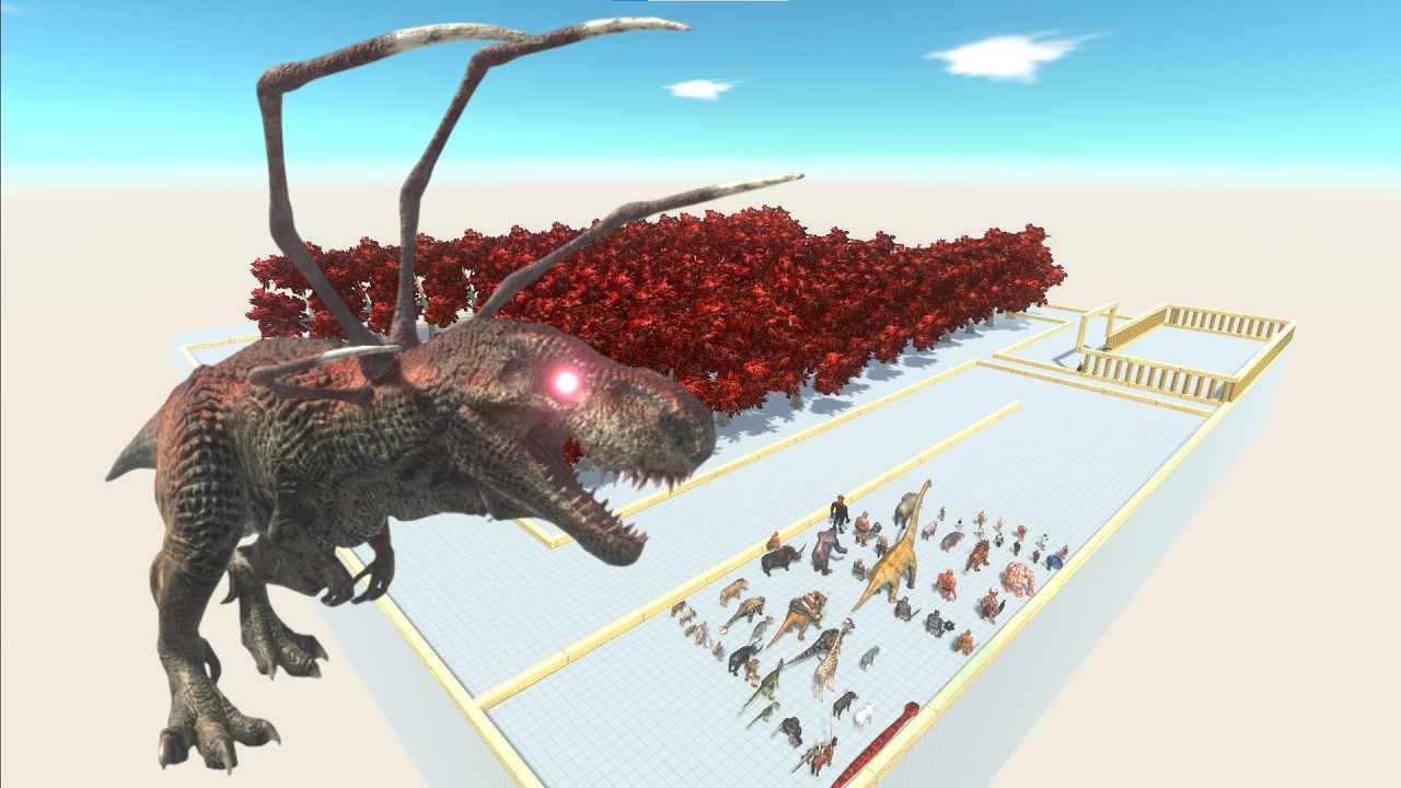 Escape from the Tyrannosaurus Monster - Last Survivor - Animal Battle #dino #animalrevolt #games