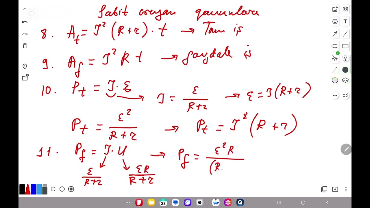 Sabit cəryan qanunları mövzusunun dûsturı
