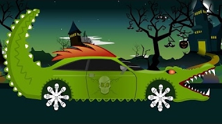 Monster Car Good Vs Evil Scary Car Wash Videos For Children Halloween Videos For Kids