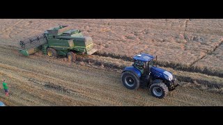 Harvest Time best of 2021 with New Holland T7.315, Claas Lexion 550 and John Deere 9680 WTS