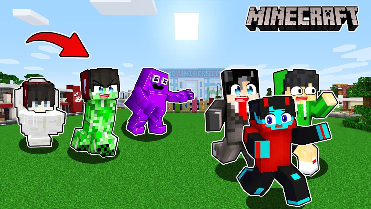 Pranking My Friends as a SKIBIDI TOILET , GRIMACE SHAPESHIFTER in Minecraft! | OMOCITY 😂 ( Tagalog )