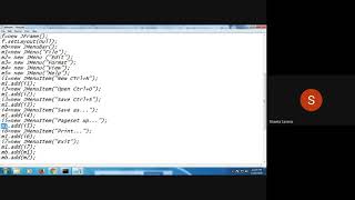 A Program to make notepad in JAVA Swing for understanding the sub components