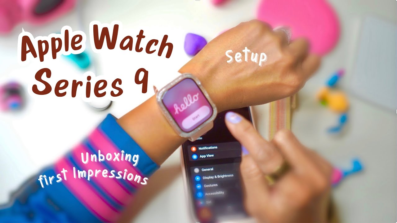 🍎Apple Watch Series 9 GPS 45mm Unboxing and First Impressions