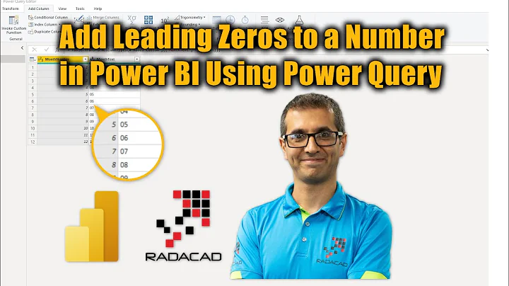Add Leading Zeros to a Number in Power BI Using Power Query