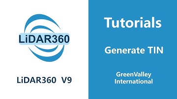 LiDAR360V9 - Terrain | Generate TIN LiDAR Software Tutorial