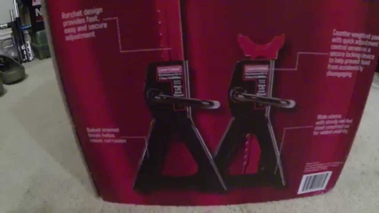 Craftsman 3 ton jack stand unboxing/review YouTube