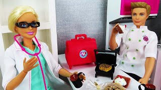 Morning Routine Of Doctor Barbie And Chef Ken