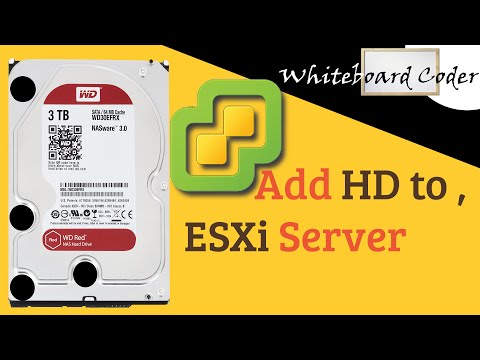 Add Hard drive to ESXi server