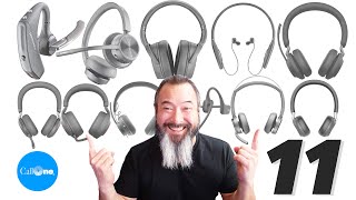11 Headsets | Poly vs. Shokz vs. Logitech vs. EPOS vs. Yealink vs. Jabra Mic Comparisons