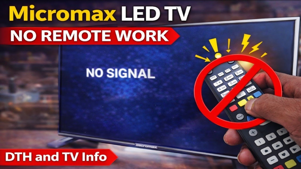 Micromax LED TV No Remote Work Problem | LED TV Repair in Hindi