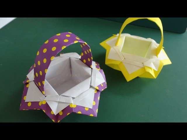 折り紙「バスケット」3