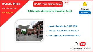 SNAP 2020 Registration Process Guide | Unacademy CAT4MBA | Ronak Shah