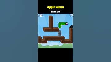 Apple Worm Game 🪱🍎 | Level 20 Gameplay #shorts