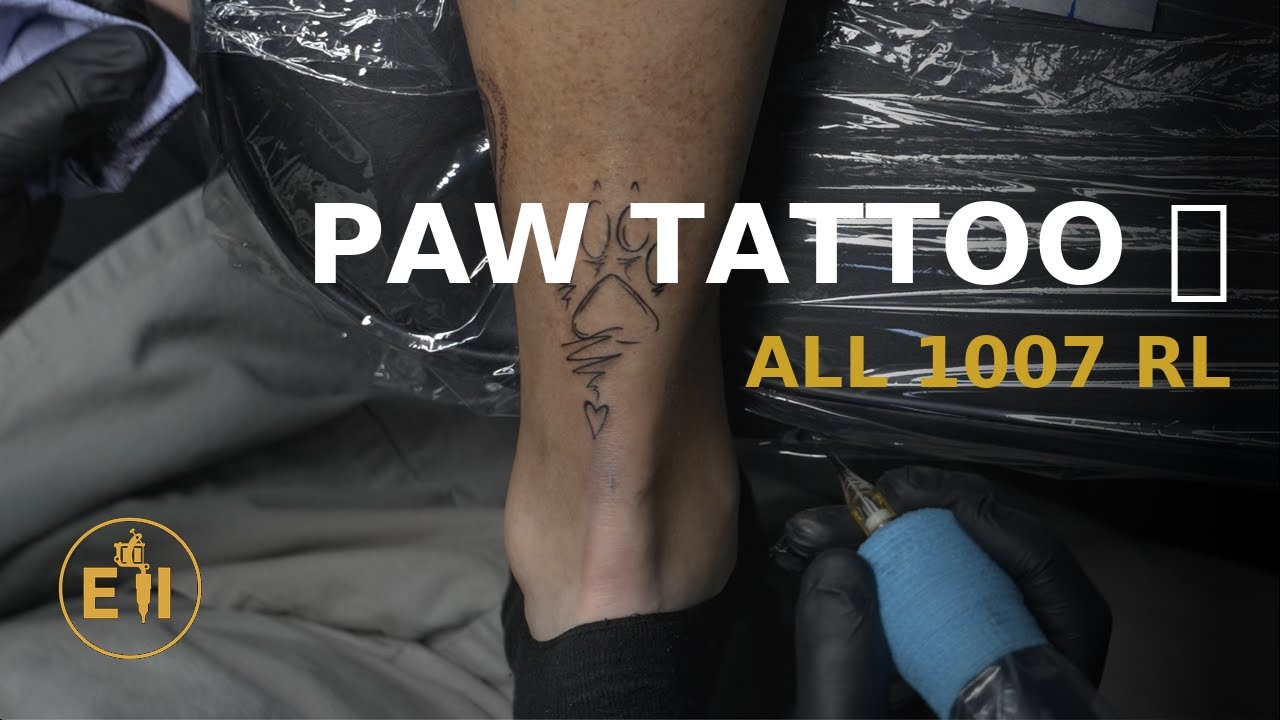 Dog Paw Tattoo 🐾 | Minimal Linework
