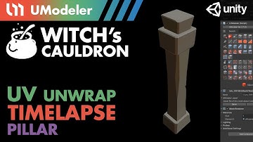 3D Modeling in Unity - Timelapse of unwrapping Pillar in the Witch