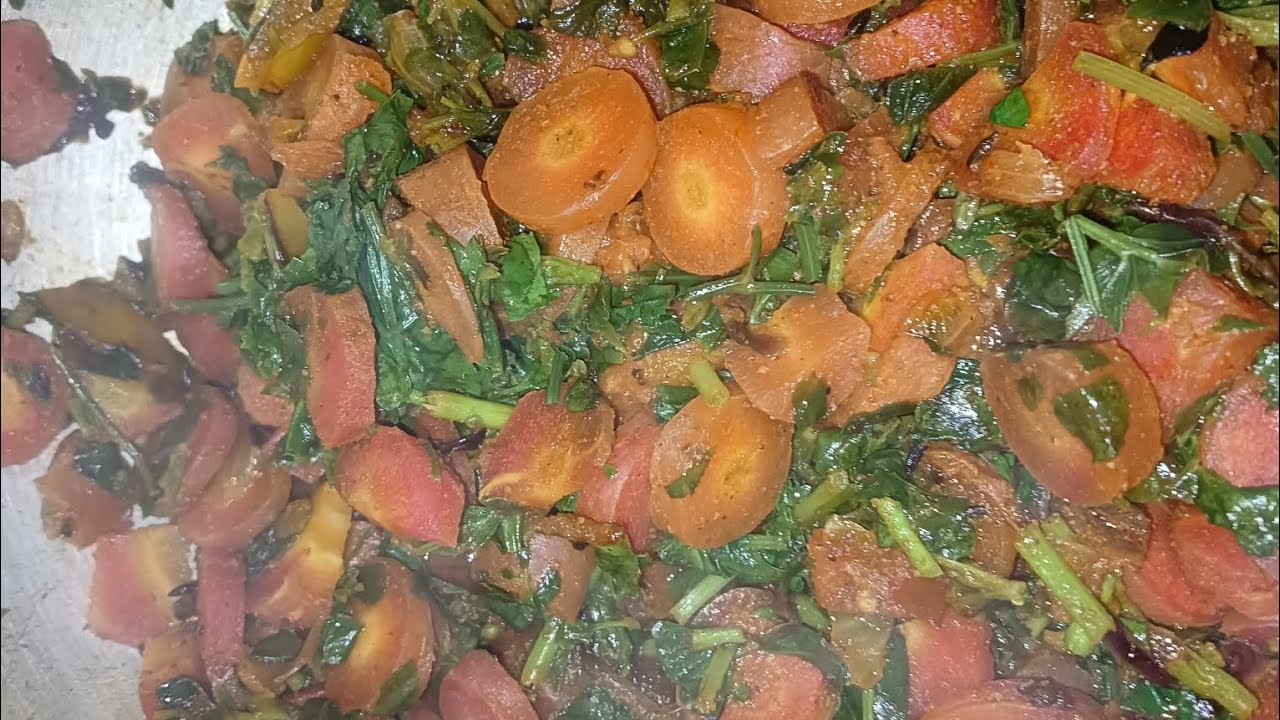 आज हम बनाने जा रहे हैं गाजर मेथी कि सब्जी बनाना सीखे।Carrot Fenugreek Stir Fry recipe 