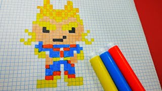 Como hacer a All Might | Boku no hero academia | Pixel Art