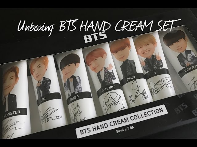 UNBOXING | BTS HAND CREAM SET - YouTube