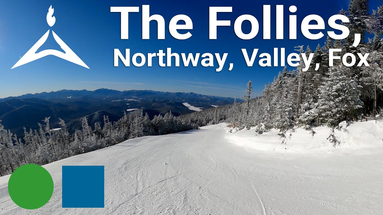 Whiteface Mountain - The Follies to Lower Northway to Valley to Fox (Top to Bottom Run)