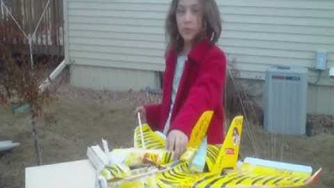 RCDOX 2012 JETIGER plywood fix Art Tech jet RC plane.wmv