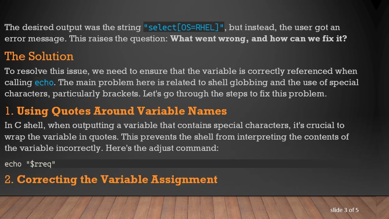 Resolving echo Output Issues with Special Characters in C Shell