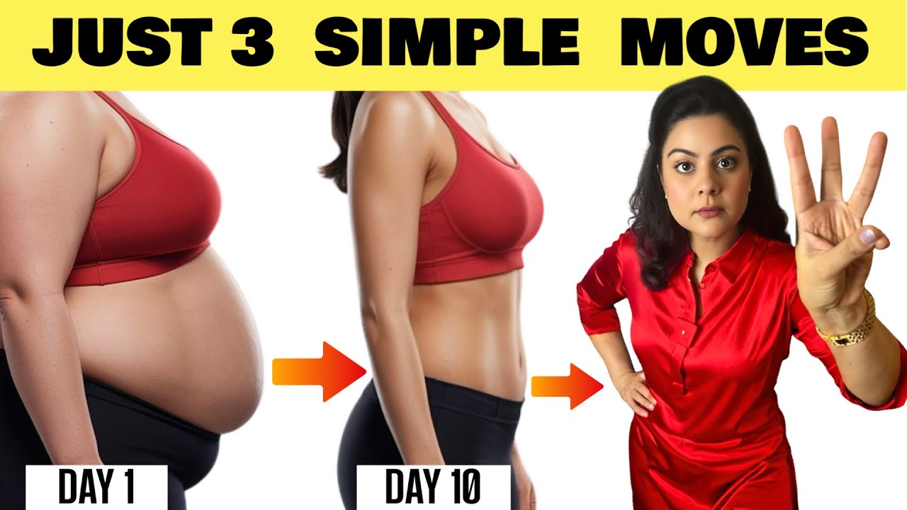 Get Flat Stomach in 7 Days | 3 Easy Morning Exercises To Lose Belly Fat Fast