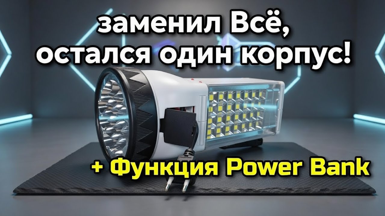 Был старый фонарик, стал новый Power Bank!