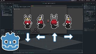 How to Move and Animate a 2D Sprite using AnimationTree in Godot