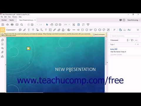 Acrobat Pro DC Tutorial Reviewing Documents - Adobe Acrobat Pro DC Training Tutorial Course