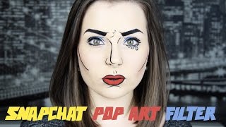SNAPCHAT COMIC / POP ART FILTER INSPIRED MAKEUP | Malou Makeup