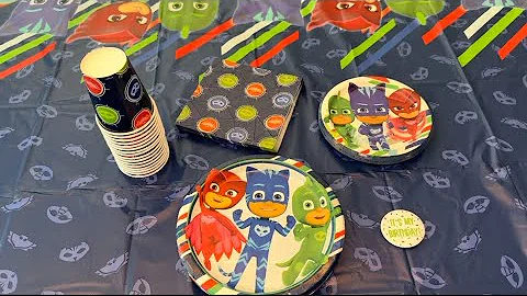 PJ Masks Birthday Party Supplies Set #amazonfinds #pjmasks 