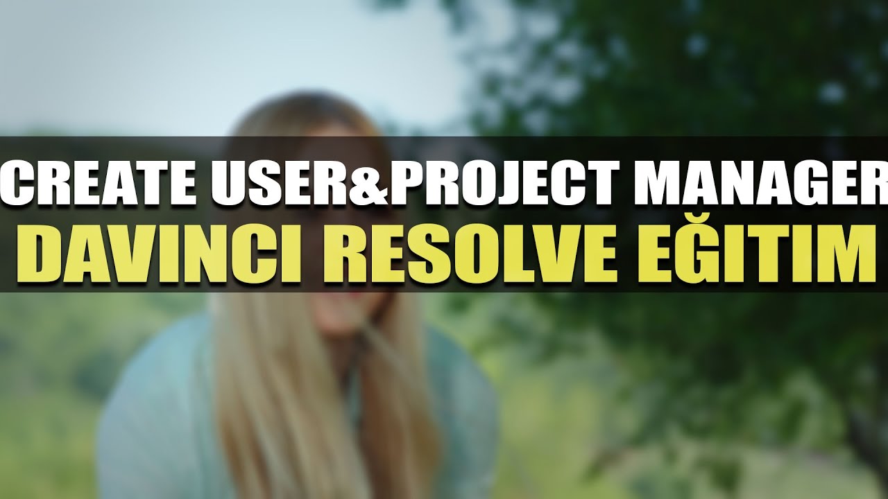 Davinci resolve basic tutorial project manager youtube