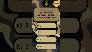 ✅ Java MCQ | Math.pow() Function Kitne Arguments Leta Hai? #java #javamcq #quiz #javaee #chatgpt