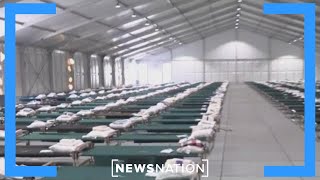 NYC opens tent relief center for migrants | Rush Hour