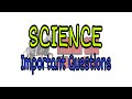 Science Important Questions #5 | Maharana Education | Science Question Series | preparation for Exam