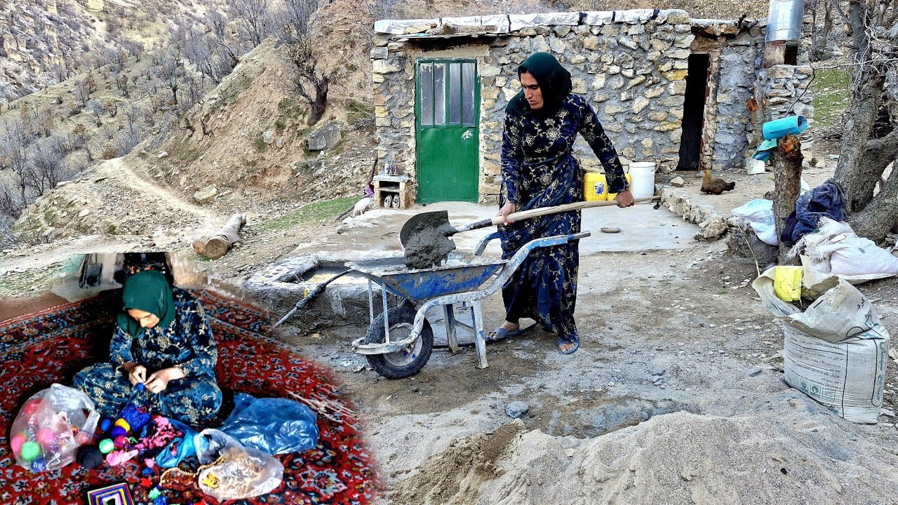 Жизнь матери-кочевницы, полная стойкости: от изготовления поделок до обустройства собственного дома.