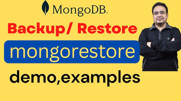 mongorestore demo and examples | MongoDB backup and restore @NeerajGarg #mongorestore