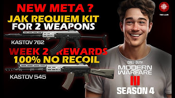 Unlock Now Jak Requiem kit MW3 100% No Recoil week 2 Rewards