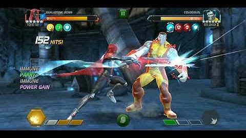 Guillotine2099 destroys Variant 3.1 Colossus Boss