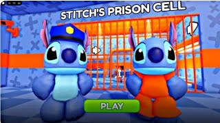 Stitch Police VS Prisoner Prison Run Roblox #roblox #obby #scaryobby  screenshot 2