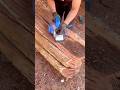 Smoothening the Surface of Solid Wood Using an Electric Planer with Precision #shorts
